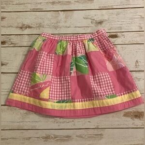 Lilly Pulitzer Little Girls Patchwork Skirt Size 6